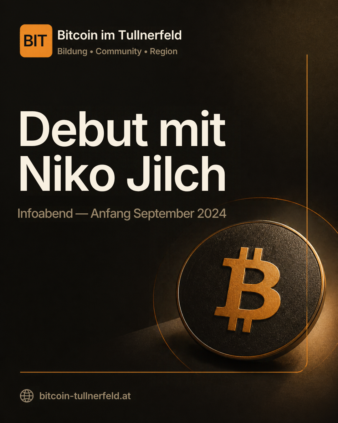 Debut mit Niko Jilch — Bitcoin im Tullnerfeld